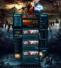 Дизайн сайта «Dragon Hunter» для сервера MMORPG игры Lineage II