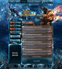 Дизайн сайта «Lich-King» для сервера MMORPG игры World of Warcraft (WoW)