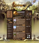 Дизайн сайта «Aringo» для сервера MMORPG игры Lineage II